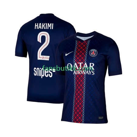 Fotballdrakt Paris Saint-Germain Hakimi 2 Hjemmetrøye 2025-2026 Kortermet